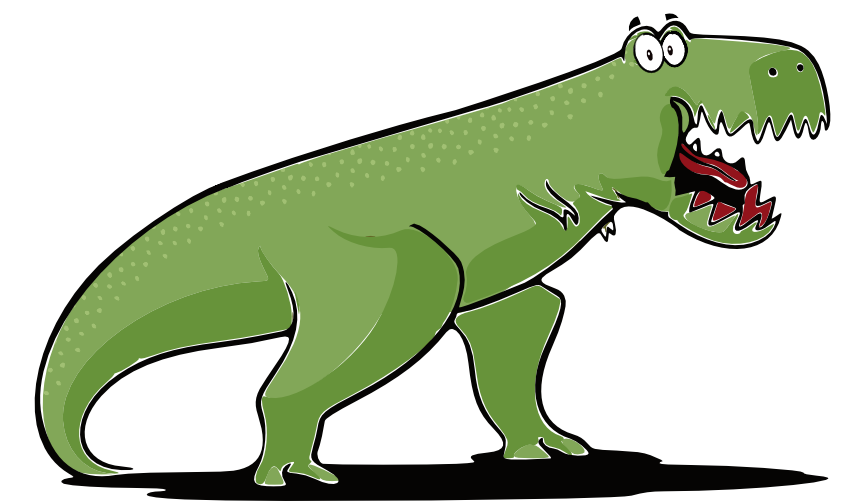 illustration d'un dinosaure vert